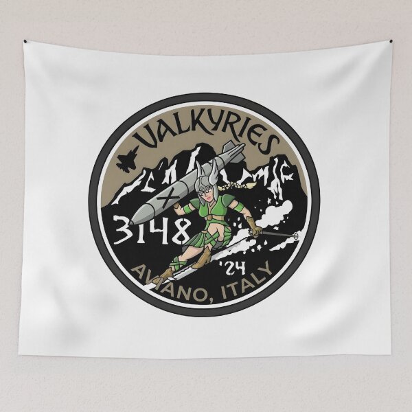 Item preview, USAF 31st Fighter Wing "Valkyries" Aviano Italy 2024 Patch designed and sold by CharlieDesings.