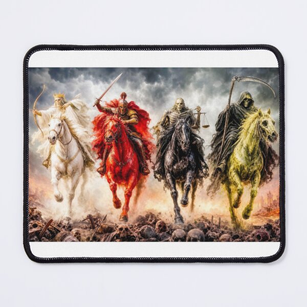 Item preview, Four Horsemen of the Apocalypse – Dark Fantasy Art designed and sold by Nela-&-Lena.