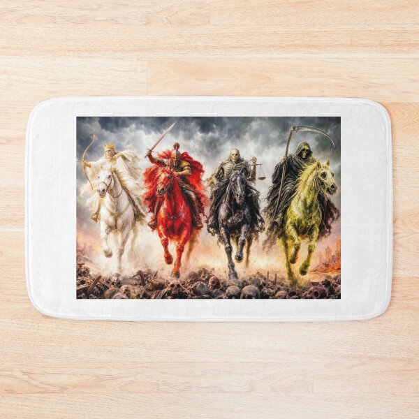 Item preview, Four Horsemen of the Apocalypse – Dark Fantasy Art designed and sold by Nela-&-Lena.