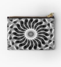 Gray Kaleidoscope Art 29 Studio Pouch