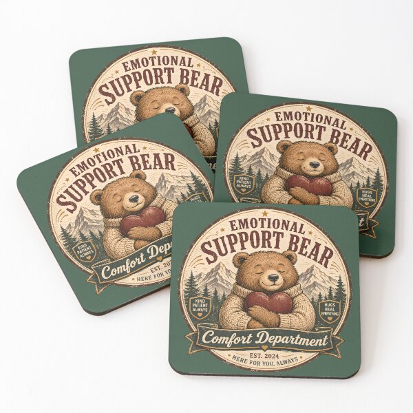 Item preview, Emotional Support Bear Shirt  Comfort Department Vintage Retro Cozy Bear Hug Design designed and sold by  MAD's Recreation Studio.