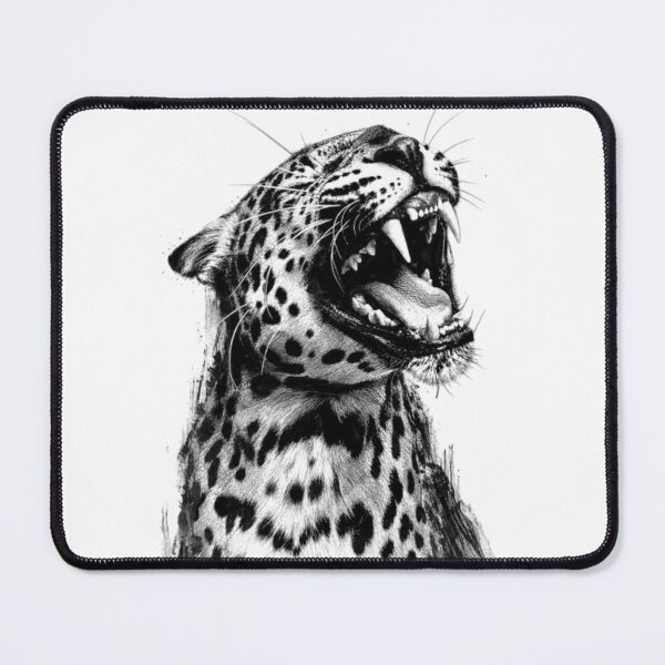 Item preview, Monochrome Leopard – High‑Contrast Animal Portrait designed and sold by livyberry.