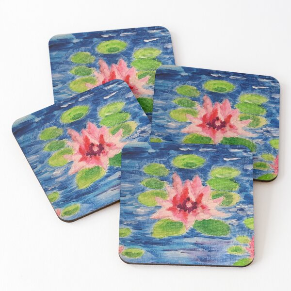 Item preview, Pink Floating Lotus Flowers designed and sold by Aquamarineelle.