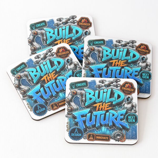 Item preview, BUILD THE FUTURE Sticker | Futuristic Engineering Graffiti Design | Tech & Innovation Vinyl Decal designed and sold by Stylestickers55.