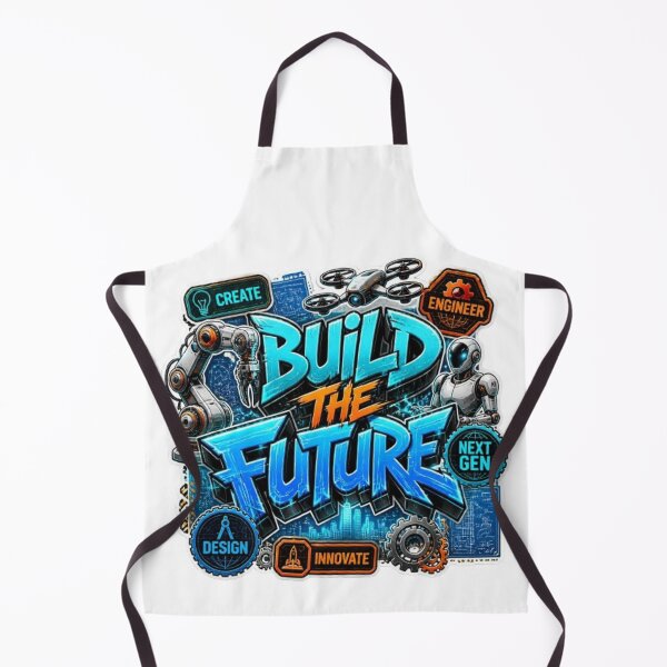 Item preview, BUILD THE FUTURE Sticker | Futuristic Engineering Graffiti Design | Tech & Innovation Vinyl Decal designed and sold by Stylestickers55.