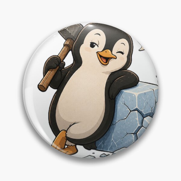 Item preview, Breaking the Ice | Funny Flirty Penguin Cartoon designed and sold by BabiesNanimals.