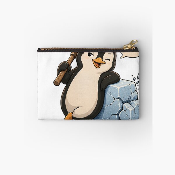 Item preview, Breaking the Ice | Funny Flirty Penguin Cartoon designed and sold by BabiesNanimals.