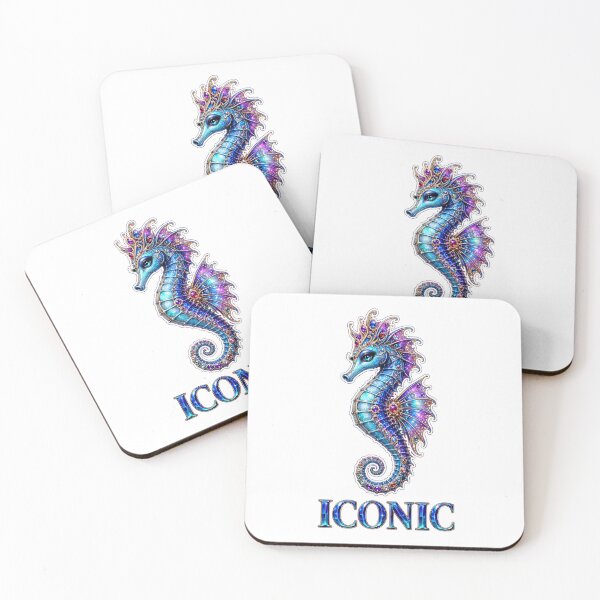 Item preview, Iconic Jeweled Fantasy Seahorse in Blue and Purple designed and sold by RoPrincess.