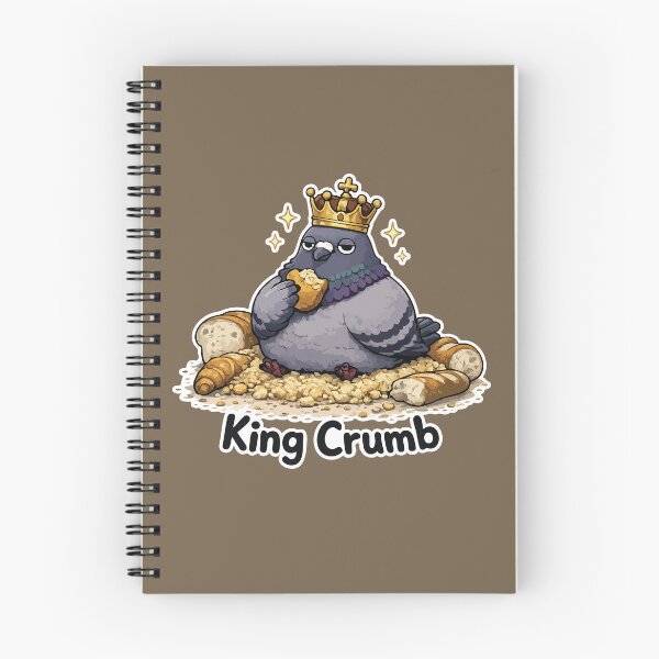 Item preview, Funny King Pigeon Cartoon Sticker – King Crumb designed and sold by SimplePoDesign.