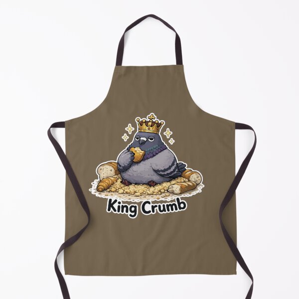 Item preview, Funny King Pigeon Cartoon Sticker – King Crumb designed and sold by SimplePoDesign.