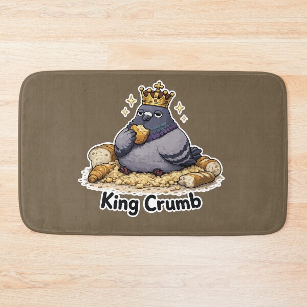 Item preview, Funny King Pigeon Cartoon Sticker – King Crumb designed and sold by SimplePoDesign.