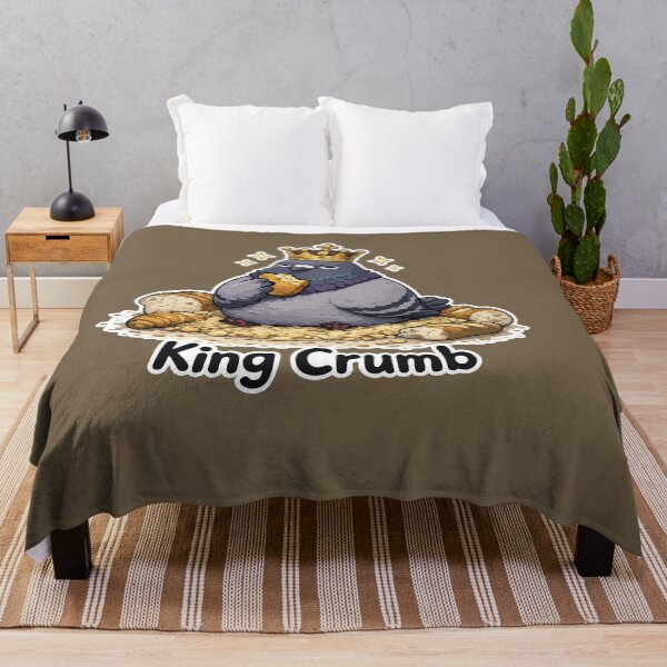 Item preview, Funny King Pigeon Cartoon Sticker – King Crumb designed and sold by SimplePoDesign.