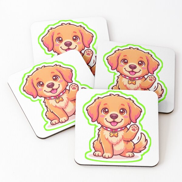 Item preview, Cute Happy Puppy Cartoon Sticker designed and sold by ExploreAura Studio.
