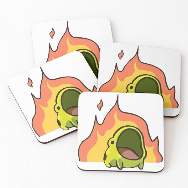 Item preview, Fiery Screaming Frog | Funny Cartoon Amphibian | Meme Art designed and sold by GeekMix.