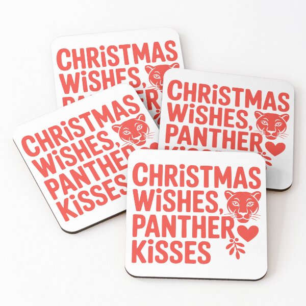 Item preview, Christmas Wishes Panther Kisses designed and sold by theartfulaspie.
