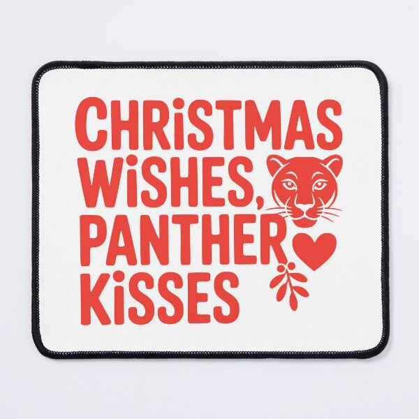 Item preview, Christmas Wishes Panther Kisses designed and sold by theartfulaspie.