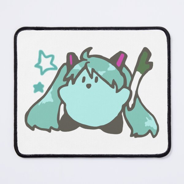 Item preview, Hatsune Miku x Kirby | Cute Vocaloid Gaming Mashup | Anime Artwork designed and sold by GeekMix.