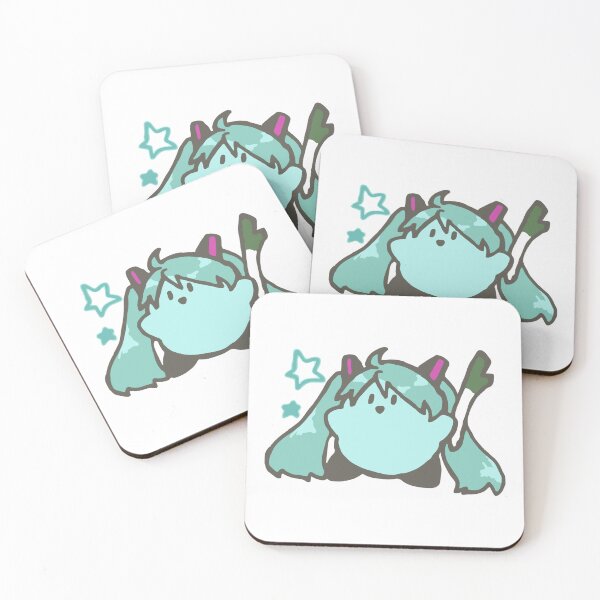 Item preview, Hatsune Miku x Kirby | Cute Vocaloid Gaming Mashup | Anime Artwork designed and sold by GeekMix.