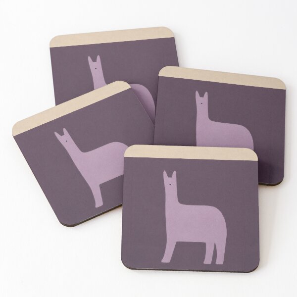Artikelvorschau, "Unbekanntes Wesen" – Minimalistische Lavendel-Lama-Kunst. Von Moodzu. entworfen und verkauft von Moodzu.