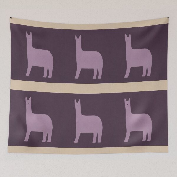 Item preview, "Unknown Creature" – Minimalist Lavender Llama Art. By Moodzu. designed and sold by Moodzu.