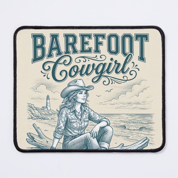 Item preview, Barefoot Cowgirl – Coastal Cowgirl Beach Design designed and sold by Sea Gem.