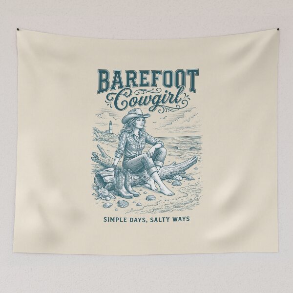 Item preview, Barefoot Cowgirl – Coastal Cowgirl Beach Design designed and sold by Sea Gem.