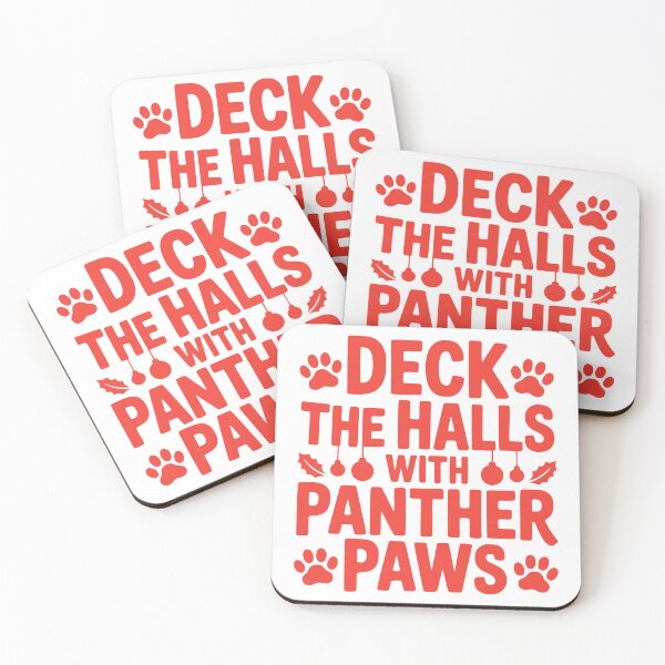 Item preview, Deck the Halls With Panther Paws designed and sold by theartfulaspie.