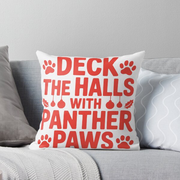 Item preview, Deck the Halls With Panther Paws designed and sold by theartfulaspie.