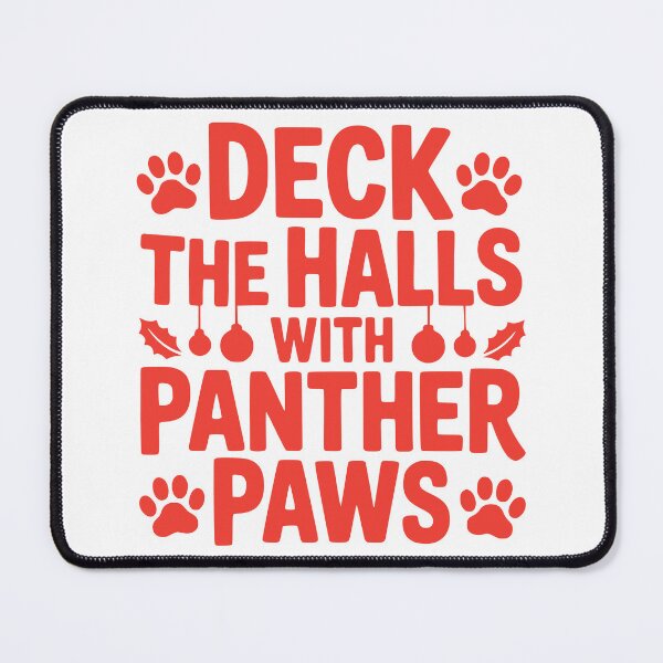 Item preview, Deck the Halls With Panther Paws designed and sold by theartfulaspie.