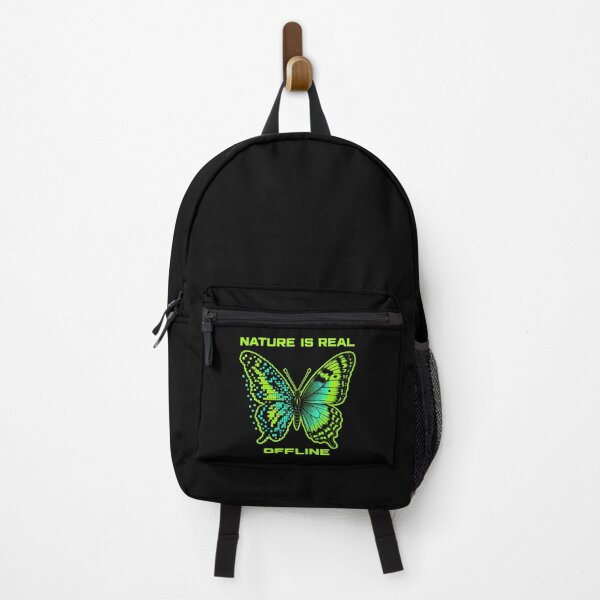 Item preview, Nature Is Real Offline Neon Butterfly Pixel Art designed and sold by Anyshca.