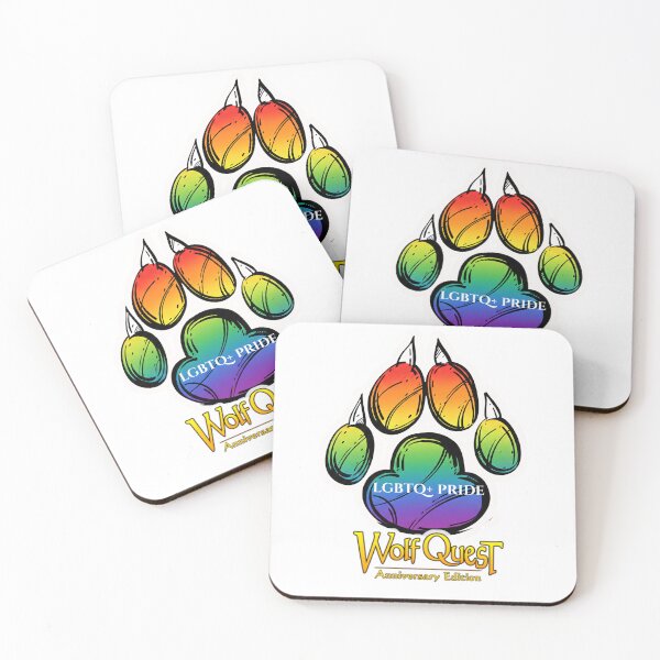 Item preview, Wolfquest Paw Print: LGBTQ+ Pride designed and sold by TheNightKeepersTale.