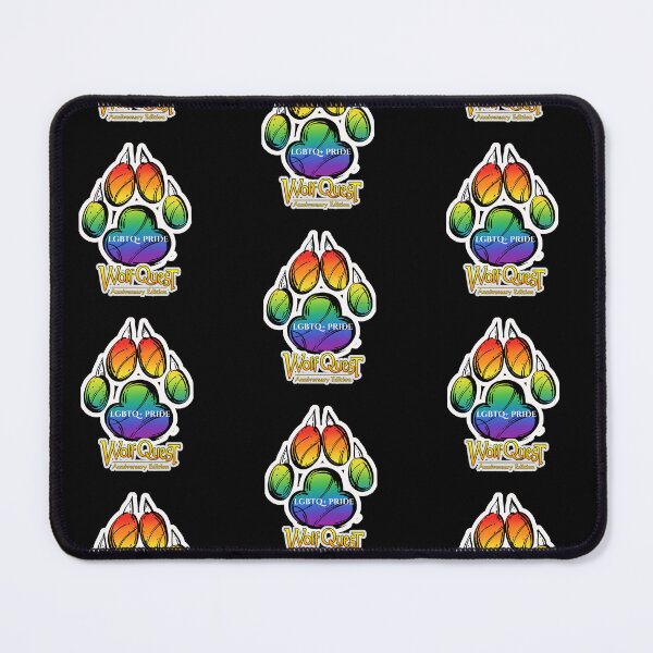 Item preview, Wolfquest Paw Print: LGBTQ+ Pride designed and sold by TheNightKeepersTale.