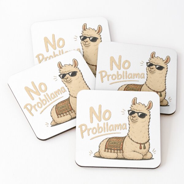 Item preview, No Probllama | Funny Chill Llama Cartoon designed and sold by BabiesNanimals.