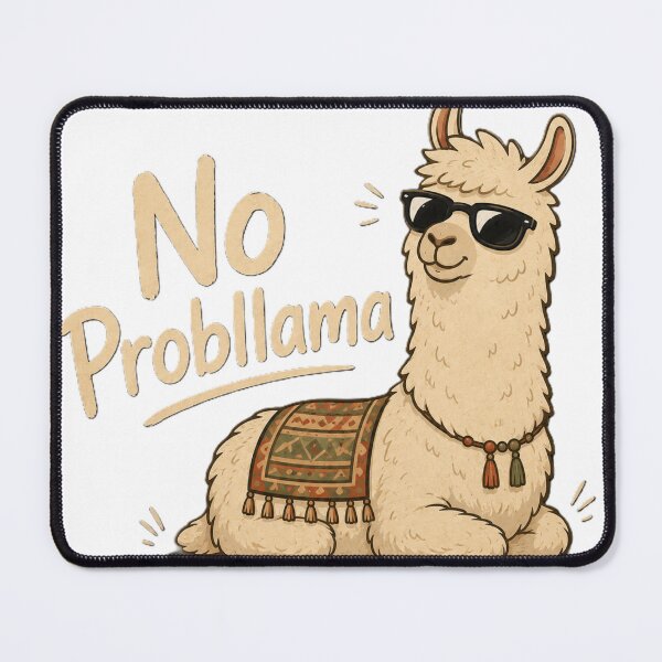 Item preview, No Probllama | Funny Chill Llama Cartoon designed and sold by BabiesNanimals.