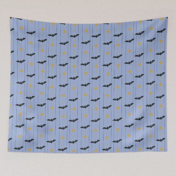 Item preview, Cute Hanging Bats & Stars Pattern | Whimsical Halloween Design designed and sold by wildridgestudio.