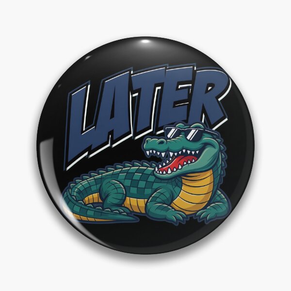 Item preview, Cool Later Alligator Cartoon Design designed and sold by TshirtsOnline-.