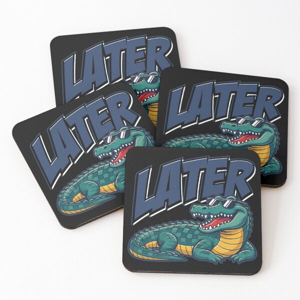Item preview, Cool Later Alligator Cartoon Design designed and sold by TshirtsOnline-.