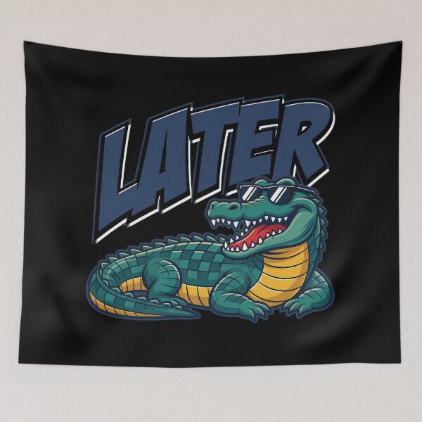 Item preview, Cool Later Alligator Cartoon Design designed and sold by TshirtsOnline-.