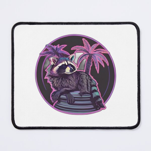Item preview, Vaporwave Aesthetic Jimothy Raccoon Chill Meme designed and sold by Gurjeetpixelart.