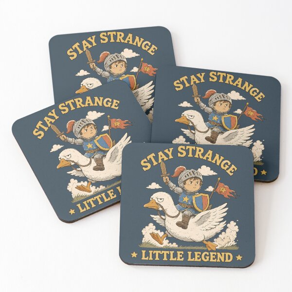 Item preview, Stay Strange Little Legend Goose Knight Adventure designed and sold by VIVID COLORS CLUB.