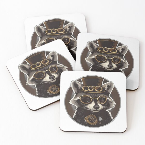 Item preview, Steampunk Aviator Jimothy Raccoon Gear Meme designed and sold by Gurjeetpixelart.