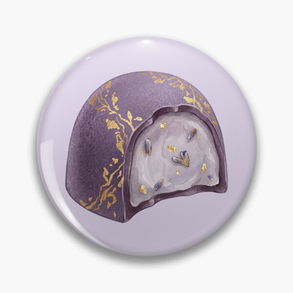 Item preview, Bitten Lavender Chocolate Truffle with Gold Flakes designed and sold by 0Zetgest.