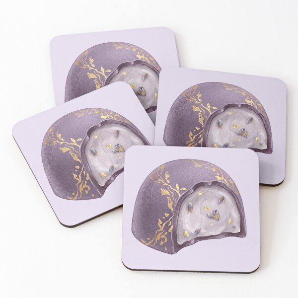 Item preview, Bitten Lavender Chocolate Truffle with Gold Flakes designed and sold by 0Zetgest.