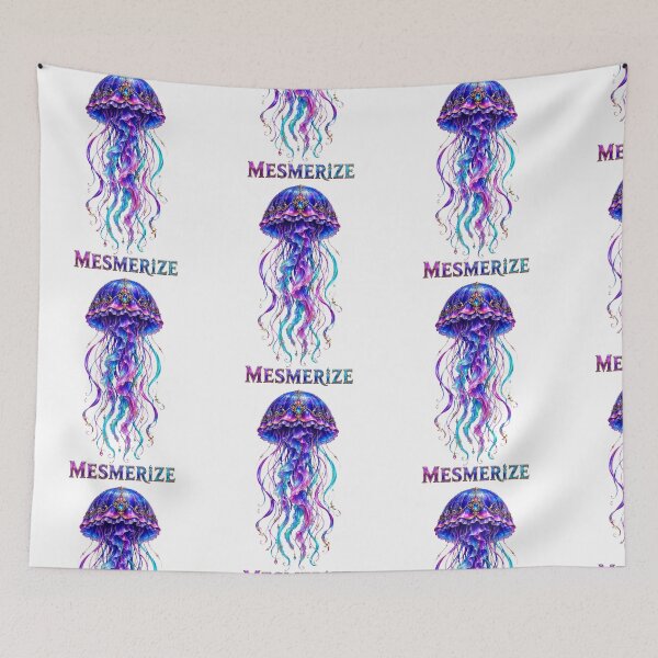 Item preview, Mesmerize Jeweled Fantasy Jellyfish in Blue and Purple designed and sold by RoPrincess.