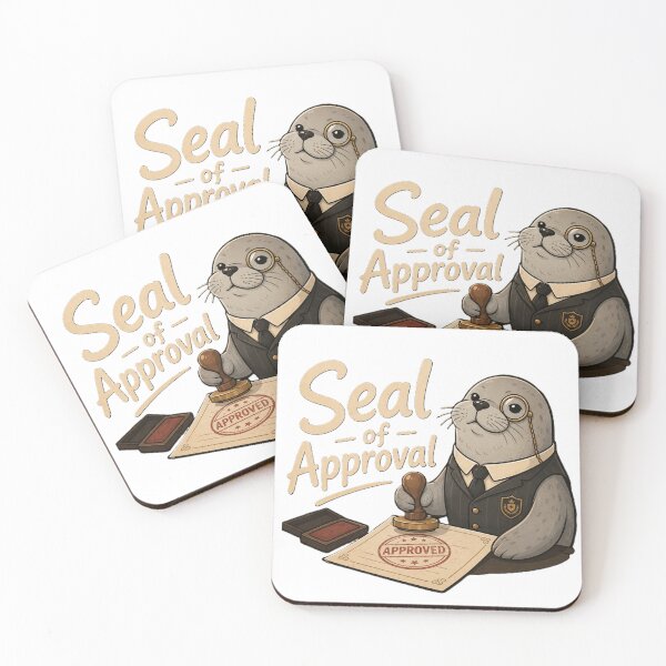Item preview, Seal of Approval | Funny Cartoon Seal Pun designed and sold by BabiesNanimals.