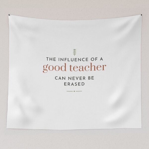 Item preview, The Influence of a Good Teacher - Teacher Quote Sweatshirt designed and sold by RankShift.