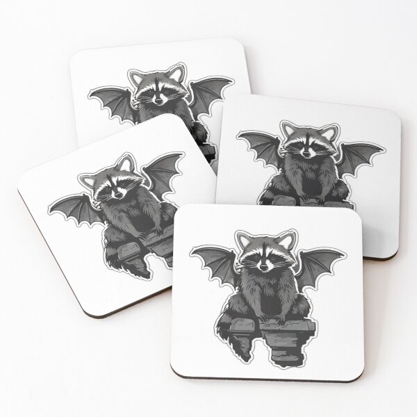 Item preview, Gothic Gargoyle Jimothy Raccoon Spooky Meme designed and sold by Gurjeetpixelart.