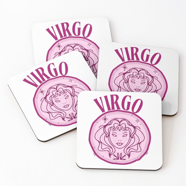 Item preview, Virgo - round pink -lady designed and sold by priyankajustine.
