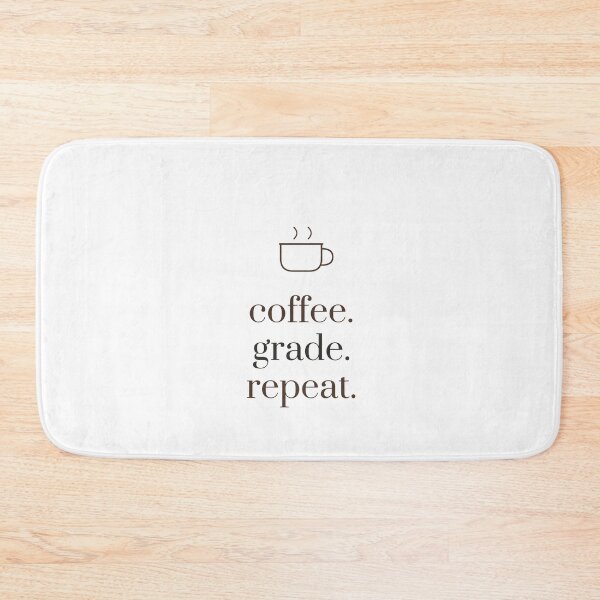 Item preview, Coffee Grade Repeat - Funny Minimalist Teacher Tee designed and sold by RankShift.