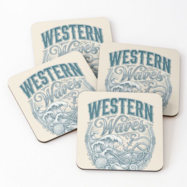 Item preview, Western Waves – Coastal Cowgirl Ocean Design designed and sold by Sea Gem.
